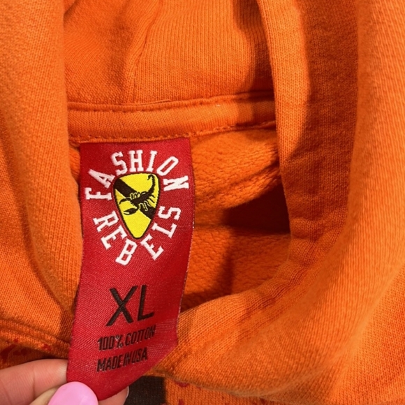 RARE Westside Gunn HWH 10 Hoodie Sweatshirt Orange GXFR Size XL - Picture 2 of 4